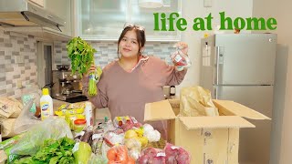 LIFE AT HOME Mornings Groceries Cooking amp Playtime with Gru 🥬🥞🍆  Jammy Cruz [upl. by Nojel]