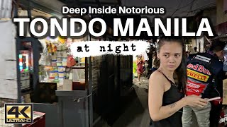 Notorious Philippines Slum Walk at Night 4K [upl. by Coppinger]