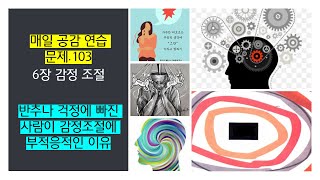 매일 공감 연습 문제 103 6장 감정 조절 반추나 걱정에 빠진 사람이 감정조절에 부적응적인이유 [upl. by Hogarth22]