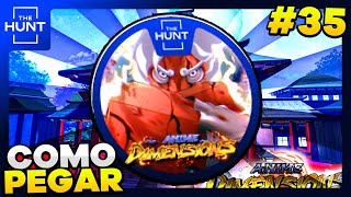 COMO PEGAR a BADGE Anime DImensions do Anime Dimensions Simulator do EVENTO THE HUNT do ROBLOX [upl. by Pattison563]