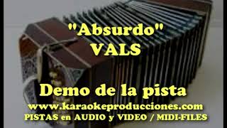 KARAOKE  Tango  Absurdo Version 1 DO tenor  contralto  DEMO PISTA INSTRUMENTAL [upl. by Itin]