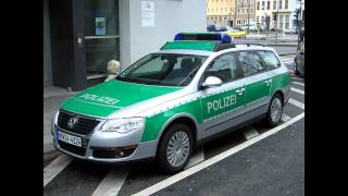 Deutsche Polizeisirene Landhorn [upl. by Eanat]