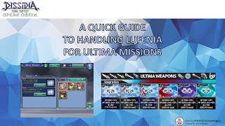 DFFOO GL Ultima Mission Handling LUFENIA TIps Guide [upl. by Durno]