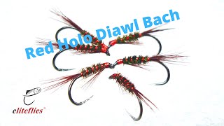 Red Holographic Diawl Bach fly tying tutorial [upl. by Llevel]