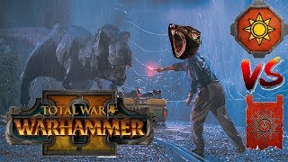 Lizardmen vs Skaven  COUSIN KROQGAR  Total War Warhammer 2 Multiplayer Battle 11 [upl. by Attenohs]