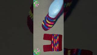 crochet slippers for beginners tutorial shorts woolensocksdesigncrochetshoes bootiesladiessocks [upl. by Eeleak]