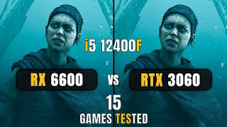 RX 6600 vs RTX 3060  i5 12400F  Test In 15 Games  1080p  DLSSFSR [upl. by Inalaek]