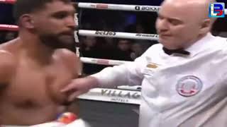 AMIR KHAN VS KELL BROOK FIGHT HIGHLIGHTS 2022 [upl. by Anemolihp]