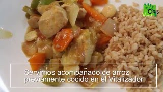 Pollo con Almendras  Receta al Vapor  Horno al vapor [upl. by Preuss]