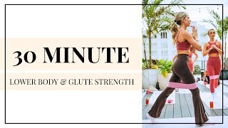 30 MINUTE LOWER BODY amp GLUTE STRENGTH With Dumbbells  Weight Training Workout [upl. by Ednihek]