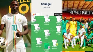 Composition probable Sénégal Vs Burkina Faso  voici les nouveaux maillots dû Sénégal 🇸🇳 [upl. by Swee986]