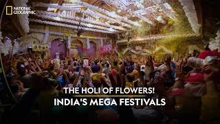 The Holi of Flowers  Indias Mega Festivals  National Geographic [upl. by Herculie]