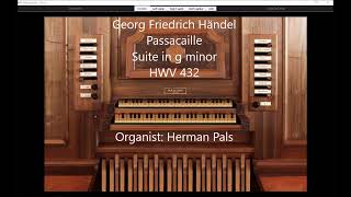 GF Händel Passacaille from Suite in g HWV 432 sonarte organ Hautpwerk Azzio [upl. by Quartet356]