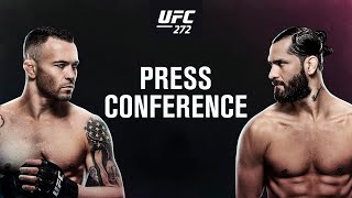 UFC 272 PreFight Press Conference [upl. by Cock]