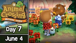 Animal Crossing New Leaf Day 7 Joan the Turnip Lady • June 4 • Welcome amiibo Update [upl. by Adal89]