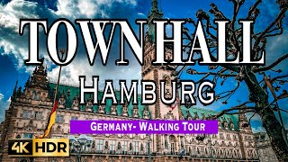 Town Hall Hamburg  A Fascinating Journey through its Storied Rooms  2023 Caption  4K HDR [upl. by Waki]