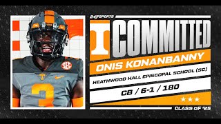 WATCH Onis Konanbanny commits to Tennessee LIVE on 247Sports [upl. by Huxham]