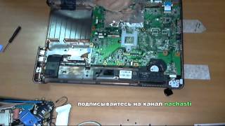 как разобрать ноутбук Compaq Presario CQ61 how to take apats alaptop notebook [upl. by Fiann]