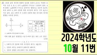 2024학년도 10월 학평 물리학 11번전류에의한 자기장 [upl. by Enirehs507]