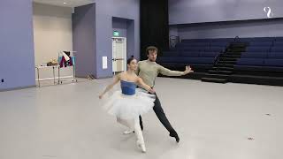 Kitri and Basilio Rehearsals with Katherine Ochoa and Chandler Proctor  Cincinnati Ballet [upl. by Nicolle]