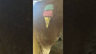 icecream mlp glitter horse equestrian horseriding art pony rodeo eventing howto diy [upl. by Ahsir]