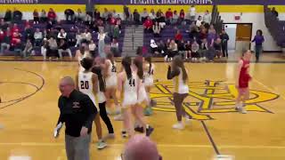 CBA girls basketball hits halfcourt buzzerbeater to beat JamesvilleDeWitt [upl. by Norrahc538]