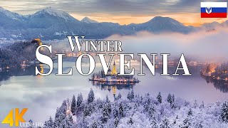 Winter Slovenia 4K Ultra HD • Stunning Footage Slovenia  Scenic Relaxation Film with Calming Music [upl. by Iroj]