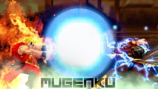 Fire Ken vs Shadow Lady Chun Li Street Fighter MUGEN [upl. by Inaluiak]