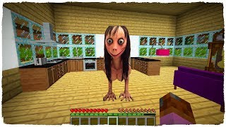 🤘 MOMO APARECE EN MI CASA EN MINECRAFT CREEPYPASTA [upl. by Yael]