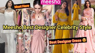 Meesho Haul  Meesho Beautiful 3 Piece DressGown Haul💃Meesho Anarkali Kurta Sets💃Rakhi Outfit Idea [upl. by Reseta]