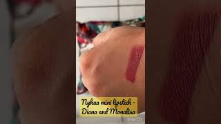 Nykaa mini lipstick  Diana and Monalisa [upl. by Dnartreb271]