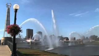 Fountains in Dayton Ohio [upl. by Ylak]