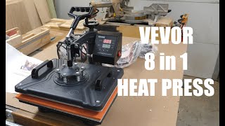 VEVOR 8 in 1 Heat Press Assemble and Review [upl. by Oirretna938]