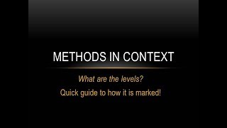 A Sociology What are the LEVELS in the methods in context [upl. by Killarney]