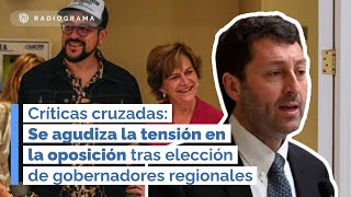 Se agudiza tensión en la oposición tras elección de gobernadores regionales [upl. by Sherlock]