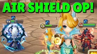 SUMMONERS WAR Testing Cichild  Wind Mermaid  in Guild Wars Air Shield  Violent Runes  GG [upl. by Anayt86]