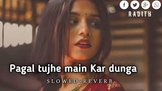 Paagal Tujhe Main Kar Doonga  slowed  Reverb  Hindi New Song 2024 trending viral [upl. by Maag109]