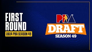 FIRST ROUND  PBA Season 49 Draft [upl. by Ydwor]