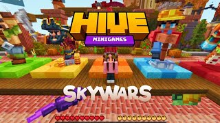 Playing Skywars in HIVE Minecraft [upl. by Akcirehs388]