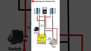 12 Volt DC To 5 Volt DC Connection DIY Project shorts [upl. by Eanehs]