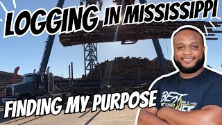 Logging in Mississippi  40 day journey of finding my purpose loggingtruck truckdriver ￼trucking [upl. by Daune961]