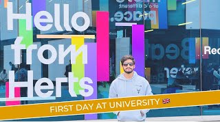 First day at University  University of Hertfordshire🇬🇧 Campus Tour😍  Sep Intake 202425 UTW [upl. by Alset]