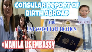 CRBA  US Passport Application  US Embassy Manila  Mommy Minou [upl. by Odelle99]