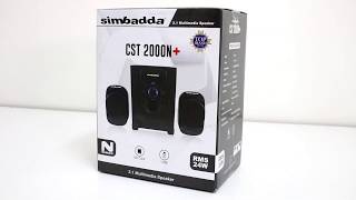 Unboxing Simbadda CST 2000N Speaker murah suara mewah [upl. by Lohner]