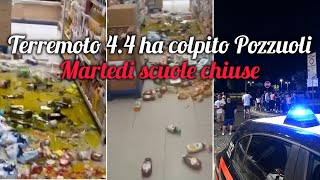 Terremoto a Napoli terrore in strada a Pozzuoli “Martedì scuole chiuse” [upl. by Ajan]