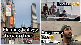 Fleming College Toronto campus tour my first day of class 🥱🇨🇦🇨🇦🥲 [upl. by Chapell]