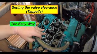 HOW TO ADJUST YOUR VALVES Tappets THE EASY WAY D120 D130 ENGINES Volvo Penta Marine Diesel [upl. by Palma51]