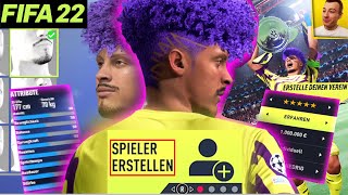 FIFA 22 SPIELER ERSTELLEN und in KARRIERE EINFÜGEN 💎 Eigenen Spieler in Create A Club Tutorial [upl. by Revned19]