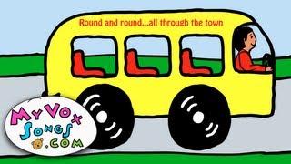 Wheels On The Bus  Nursery Rhymes US Lyrics [upl. by Loralie226]