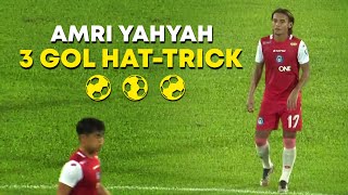 Record Terbaru Amri Yahyah  Gol Hat Trick untuk Sabah FC vs Kedah DA [upl. by Annovad715]